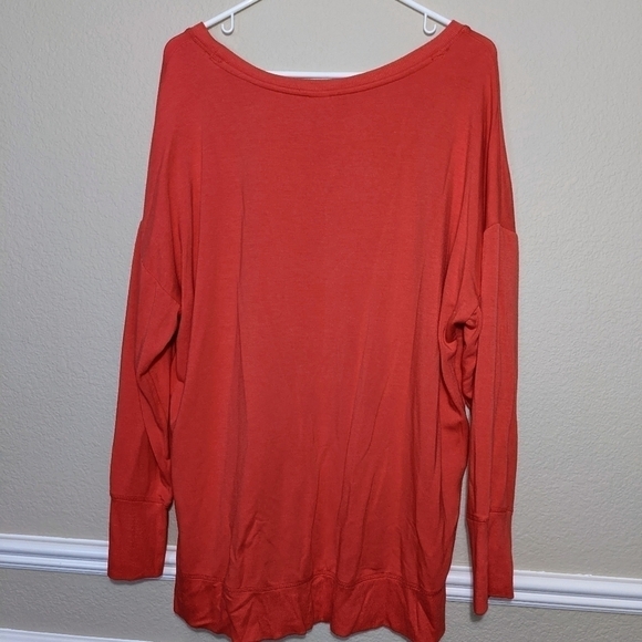 Reflex Orange Soft & Cozy Modal Lightweight Long Sleeve - Picture 2 of 5